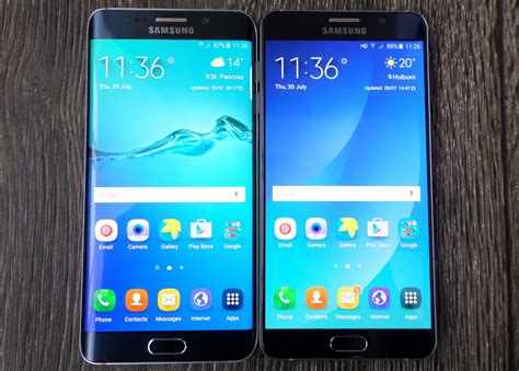 Galaxy Note 5 Vs Galaxy S6 Edge Whats The Difference Galaxy Note 5