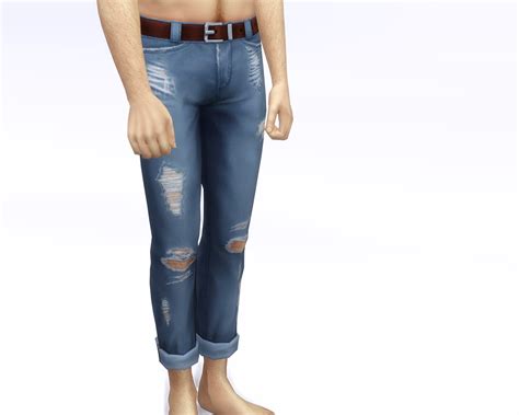 Cropped Roll Up Jeans 2017 The Sims 4 Create A Sim Curseforge