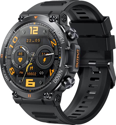 Military Smart Watches For Men Make Call 1 39 Hd Big Screen Fitness