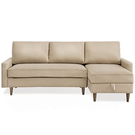 84 Pull Out Sleeper Sectional Sofacorner Sofa Bed With Storage3 Seat