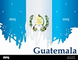 Bandera de Guatemala, República de Guatemala. Plantilla para el diseño ...