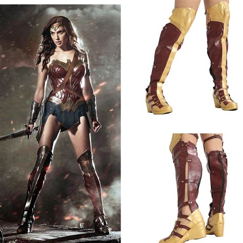 Wonder Woman Fashion Long Boots Movie Cosplay Props Women Shoes 2018