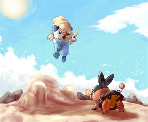 Pokemon Battle Oshawott Vs Tepig By Shutwig On Deviantart