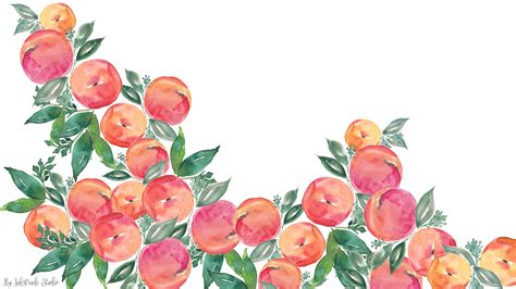 Free Watercolor Peach Wallpapers Inkstruck Studio Peach Wallpaper