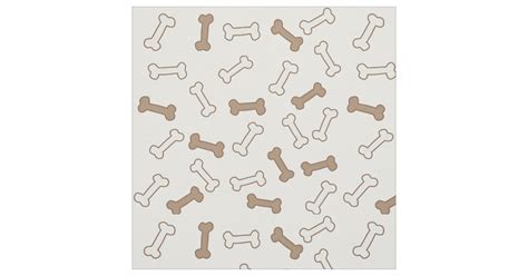 Dog Bones Pattern Fabric Zazzle