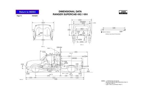 Ford Ranger Frame Dimensions