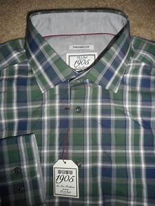 Nwt Jos A Bank 1905 Tailored Fit Dress Shirt Mens Size M Stretch 79