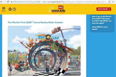 Jb Travels Legoland Malaysia Resorts Virtual Reality Roller Coaster
