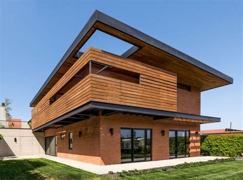 House That Put A Modern Twist On Exposed Brick Modern Brick House