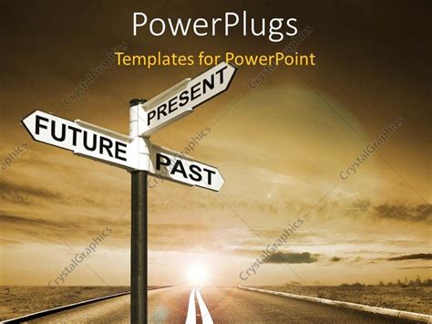 Powerpoint Template Signpost With Future Past And Present Directions
