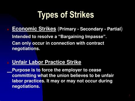 Ppt Types Of Strikes Powerpoint Presentation Free Download Id1295630