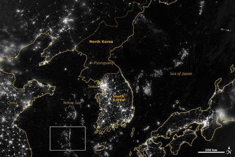 Nasa Satellite Image Shows What North Korea Looks Like At Night