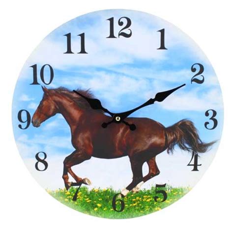 Galloping Horse Clock Horse Clocks Filly And Co