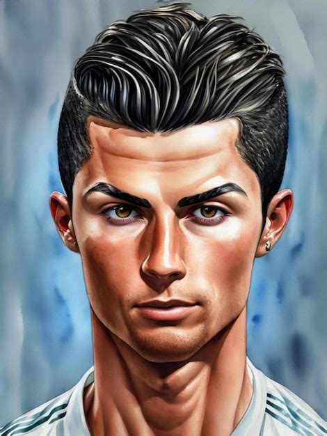 Premium Ai Image Cristiano Ronaldo Watercolor Cr7