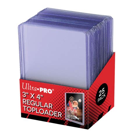 ultra pro toploader 3 x 4 25 stück card kiosk