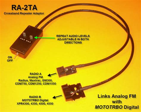 Ra 2ta Repeater Adaptor Motorola Gm300 Cdm1250 Rick Mototrbo Xpr