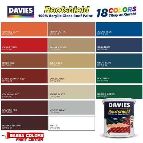 Davies Roofshield Baesa Colors Paint Center