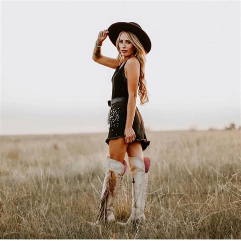 Tall Boots Are Totally In White Cowgirl Boots Tall Cowgirl Boots Cowgirl Boots Outfit