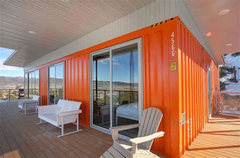 A Shipping Container House Inspired By Midcentury Style In Colorado