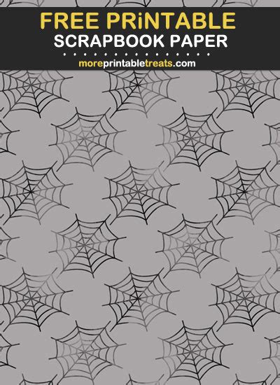 Spider Web Scrapbook Paper