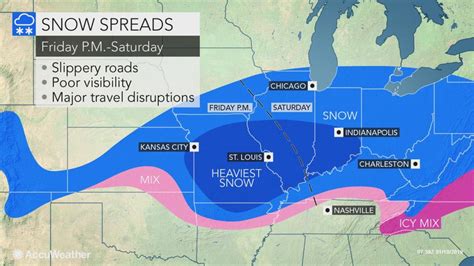 Snowstorm Poised To Hinder Travel From Missouri Through Ohio Kentucky