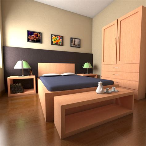 3ds Max Bed Room