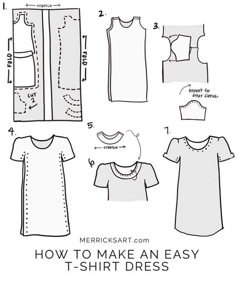 How To Make An Easy Summer T Shirt Dress Merricks Art Tshirt Dress