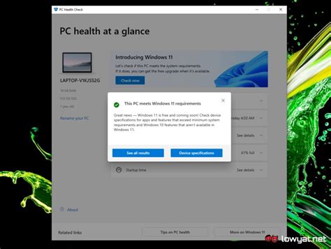 windows 11 pc health check app is now available for download once again lowyat