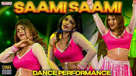 Sreeleela Superb Dance Performance For Saami Saami Song SIIMA Pushpa Aditya Music