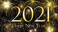 Happy New Year 2021 With Sparkles Background HD Happy New Year 2021 ...