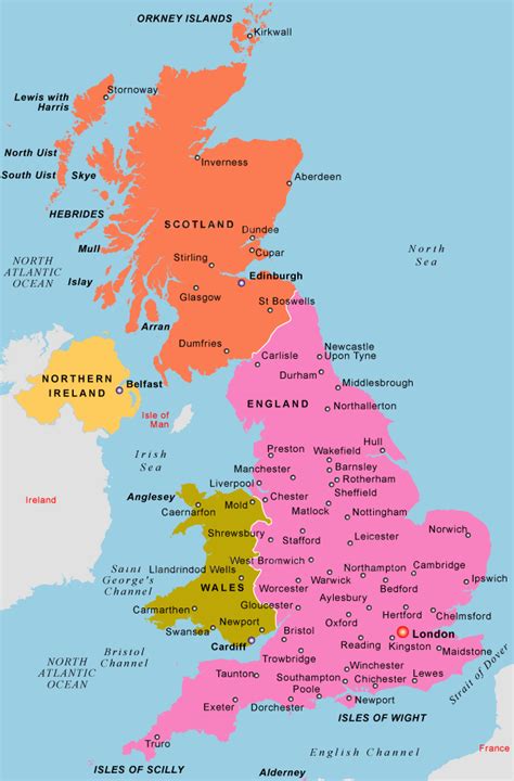 Map Of The United Kingdom Riset