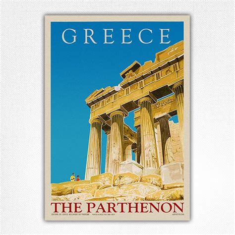 The Parthenon Temple Of Athena Greece — Heritage Posters