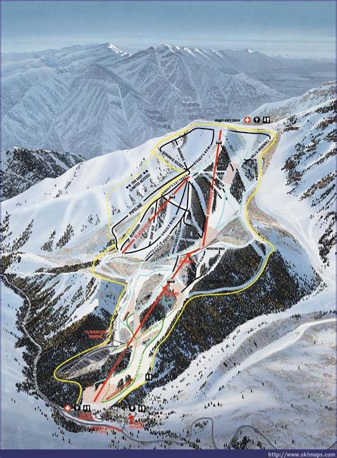 Sundance Piste Map Trails And Marked Ski Runs Sno