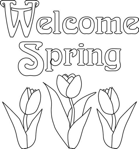 Welcome Spring Coloring Pages >> Disney Coloring Pages