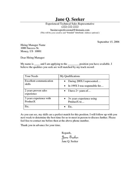 T Cover Letter Template A Cover Letter