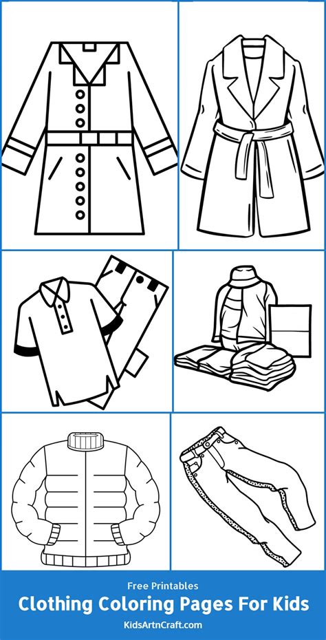 Clothing Coloring Pages For Kids Free Printables Kids Art And Craft