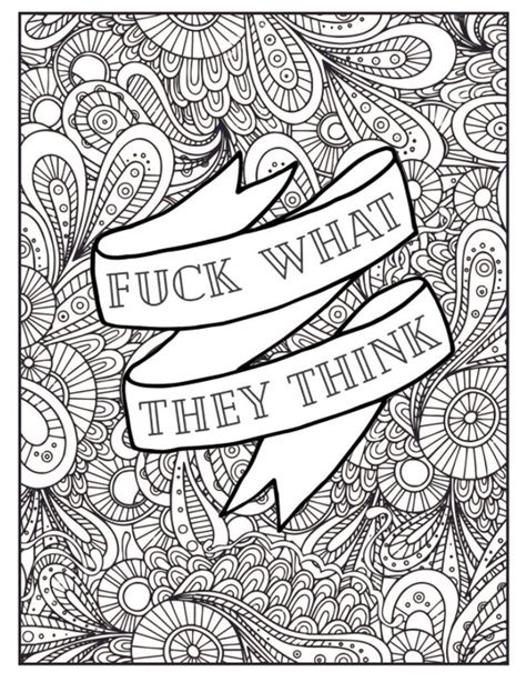 Adult Coloring Books Swear Words Words Coloring Book Quote Coloring