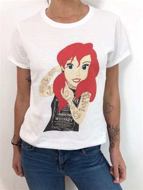 Woman T Shirt Ariel Tattoos Luxe For Life De Paris