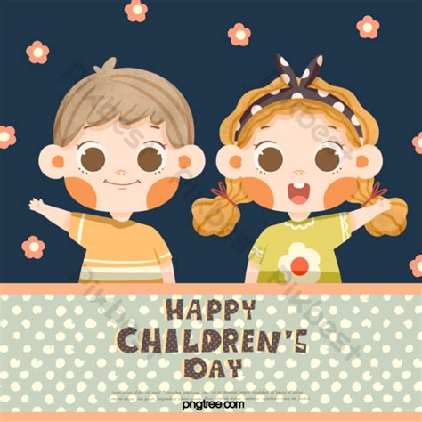 Cartoon Style Childrens Day Festival Psd Backgrounds Free Download