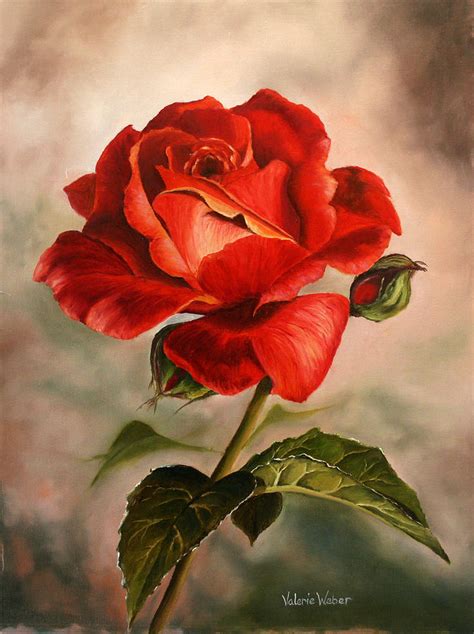 Realistic Red Rose Oil Painting Ubicaciondepersonascdmxgobmx