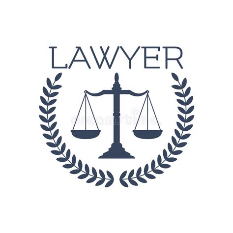 Be bold, different, and creative! Lawyer Icon, Justice Scales, Laurel Wreath Emblem Stock ...