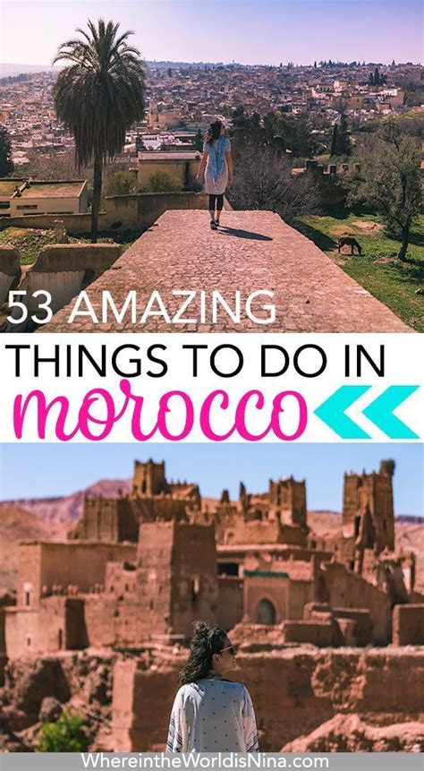 The Top Things To Do In Morocco With Text Overlay Reading 5 Amazing