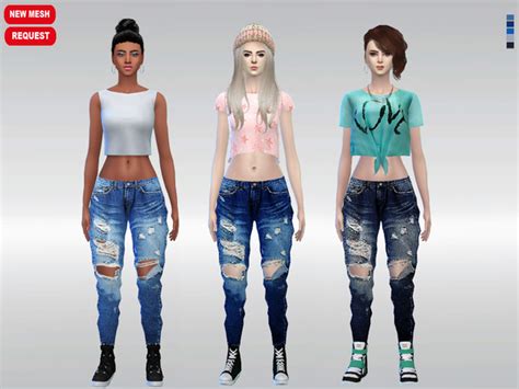 Urban Glam Denim Jeans By Mclaynesims At Tsr Sims 4 Updates