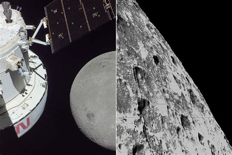 Nasa S Orion Spacecraft Captures Up Close Photos Of The Moon S Surface During Flyby Techeblog