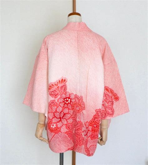 vintage japanese kimono jacket haori silk shibori jacket vintage haori jacket shibori