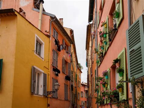 Colorful Medieval Town Nice On Riviera Soth French Mediterranean Sea