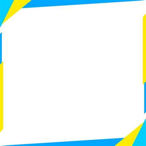 Abstract Blue And Yellow Border Borders Abstract Blue Border Png