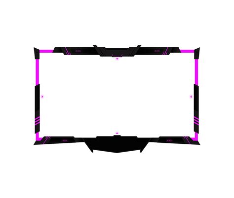 Pink And Black Webcam Overlay W60 Stream Overlay For Twitch And Youtube