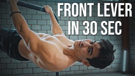 learn the front lever in under 30 seconds front lever tutorial youtube