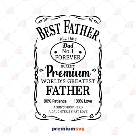 Best Father Jack Daniels SVG Best Dad SVG PremiumSVG